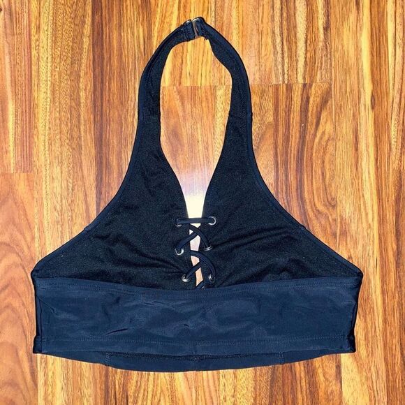 Old Navy Black Bikini Top Womens Size Medium - Picture 4 of 4